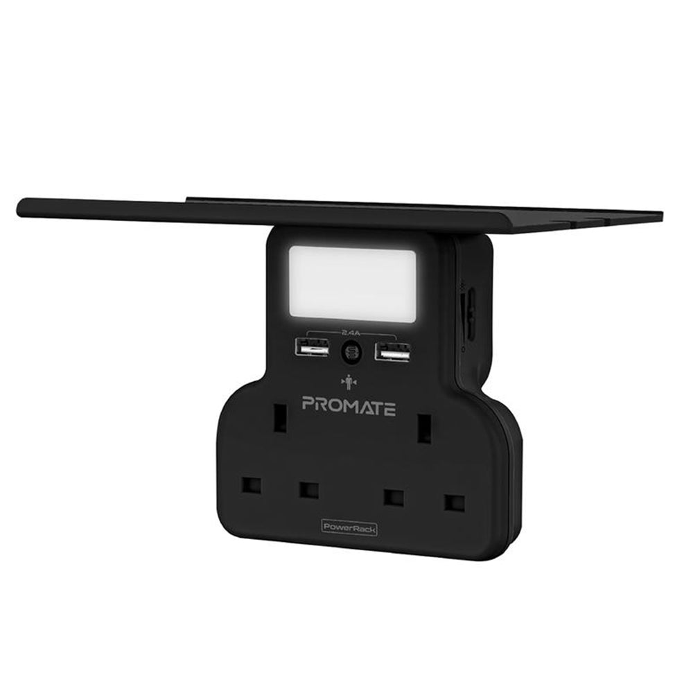 Promate PowerRack 5-in-1 Wall-Mount Charging Station Promate PowerRack 5-in-1 Wall-Mount Charging Station